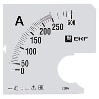 Шкала сменная для A961 250/5А-1,5 PROxima | код  s-a961-250 | EKF